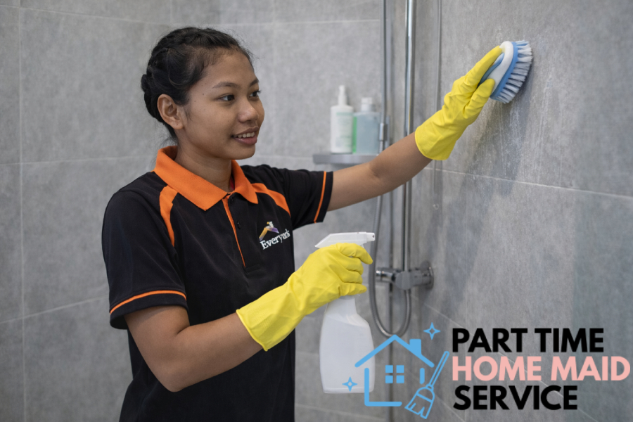 scrubbing-bathroom-cleaning-part-time-home-maid-service-singapore